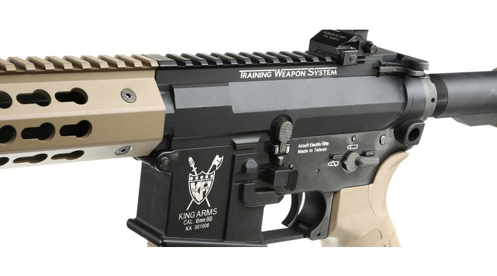 King Arms M4 TWS KeyMod CQB Elite Vollmetall S-AEG 6mm BB Dark Earth Bild 6