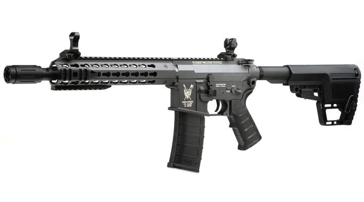 King Arms M4 TWS KeyMod CQB Elite Vollmetall S-AEG 6mm BB Urban Grey
