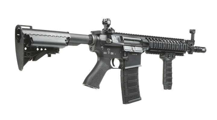 King Arms M4 TWS VIS CQB Elite Vollmetall S-AEG 6mm BB schwarz Bild 3