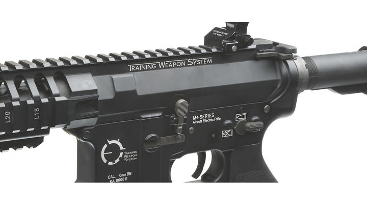 King Arms M4 TWS VIS CQB Elite Vollmetall S-AEG 6mm BB schwarz Bild 6