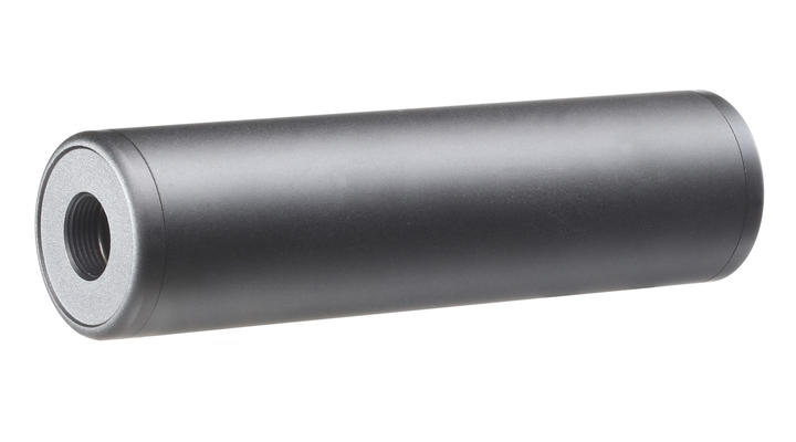 GK Tactical Aluminium Suppressor Silencer 130 x 35mm 14mm+ / 14mm- schwarz