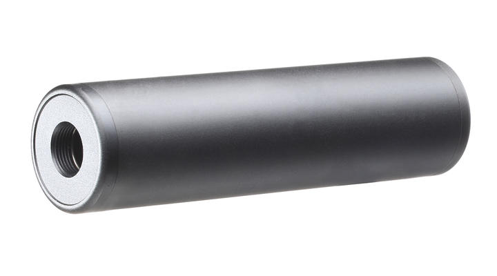 GK Tactical Aluminium Suppressor Silencer 130 x 35mm 14mm+ / 14mm- schwarz Bild 1