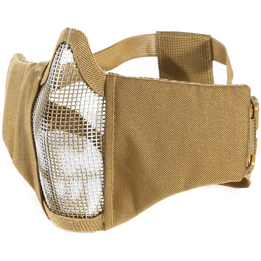101 INC Airsoft Gittermaske coyote mit Totenkopf Bild 1