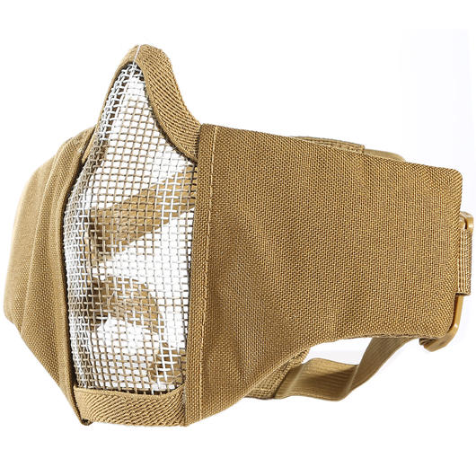 101 INC Airsoft Gittermaske coyote mit Totenkopf Bild 2