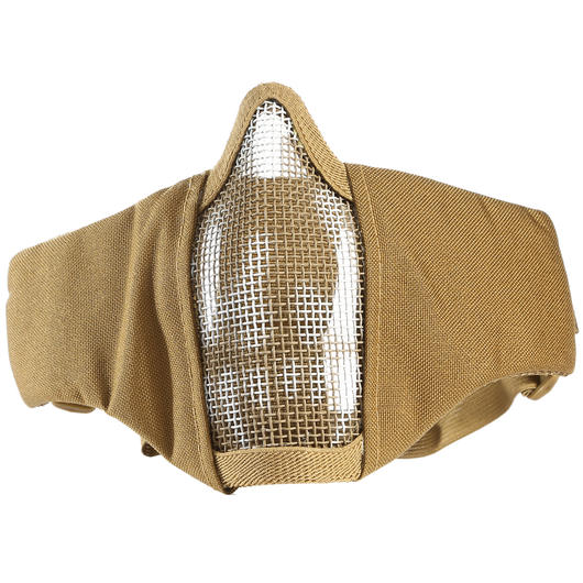 101 INC Airsoft Gittermaske coyote mit Totenkopf Bild 3