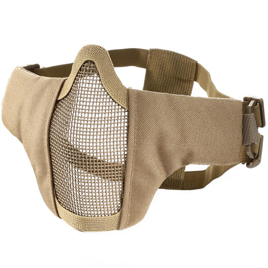 WoSport WST Glory Airsoft Gittermaske Lower Face tan Bild 1