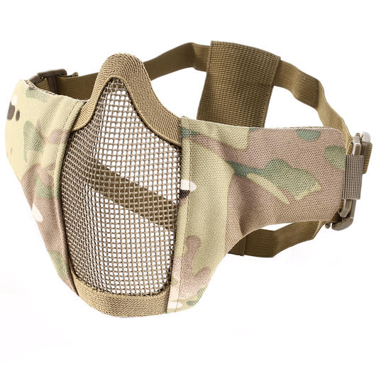 WoSport WST Airsoft Gittermaske Lower Face MC-Camo Bild 1