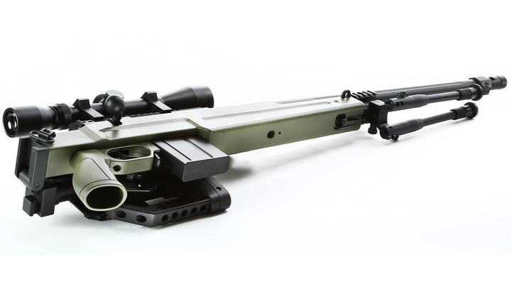 Well MB4415D Elite Tactical Snipergewehr inkl. Zweibein / Zielfernrohr Springer 6mm BB oliv Bild 5