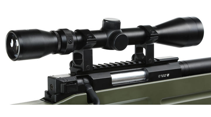 Well MB4415D Elite Tactical Snipergewehr inkl. Zweibein / Zielfernrohr Springer 6mm BB oliv Bild 8