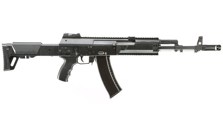 Well AK12 Softair Komplettset AEG 6mm BB schwarz Bild 2