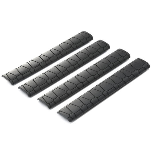 G&P M-Lok Gummi Soft Rail Covers 158mm (4 Stck) schwarz