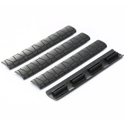 G&P M-Lok Gummi Soft Rail Covers 158mm (4 Stck) schwarz Bild 1