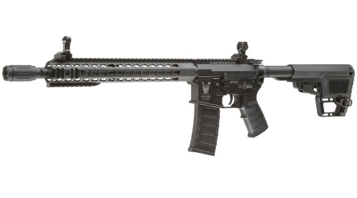 King Arms M4 TWS KeyMod Carbine Elite Vollmetall S-AEG 6mm BB schwarz