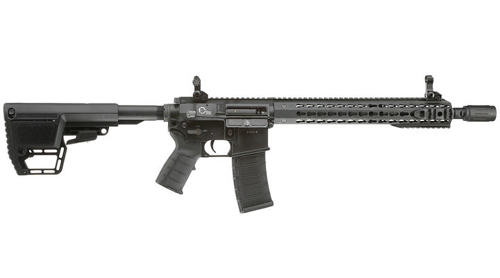 King Arms M4 TWS KeyMod Carbine Elite Vollmetall S-AEG 6mm BB schwarz Bild 2