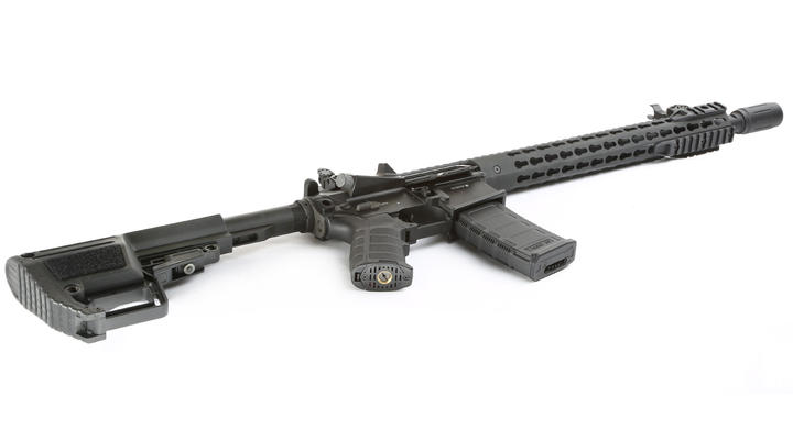 King Arms M4 TWS KeyMod Carbine Elite Vollmetall S-AEG 6mm BB schwarz Bild 4