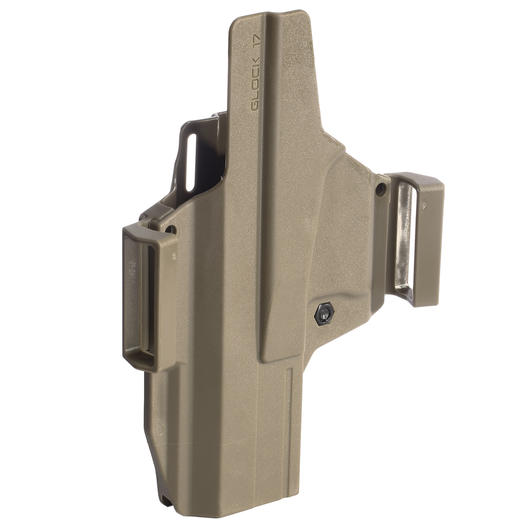 IMI Defense MORF X3 Polymer Holster IWB / OWB / Paddle fr Glock 17 Rechts / Links Tan Bild 5