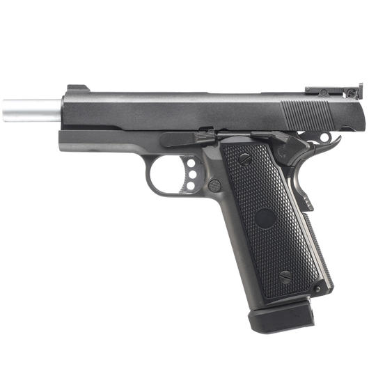 Ersatzteilset Well M1911 Hi-Capa 5.1 TAC1 Vollmetall CO2 Blowback 6mm BB grau Bild 1