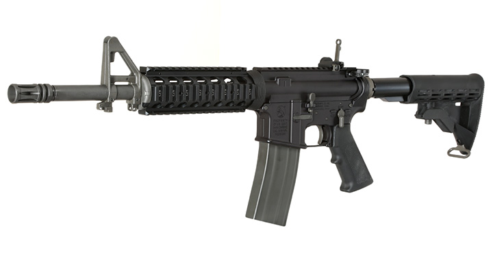 GHK Colt M4 RAS V2 12.5 Zoll Vollmetall Gas-Blow-Back 6mm BB schwarz