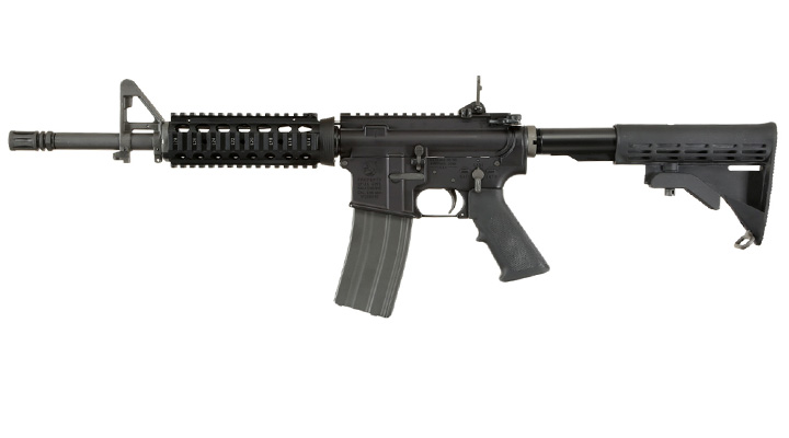 GHK Colt M4 RAS V2 12.5 Zoll Vollmetall Gas-Blow-Back 6mm BB schwarz Bild 1