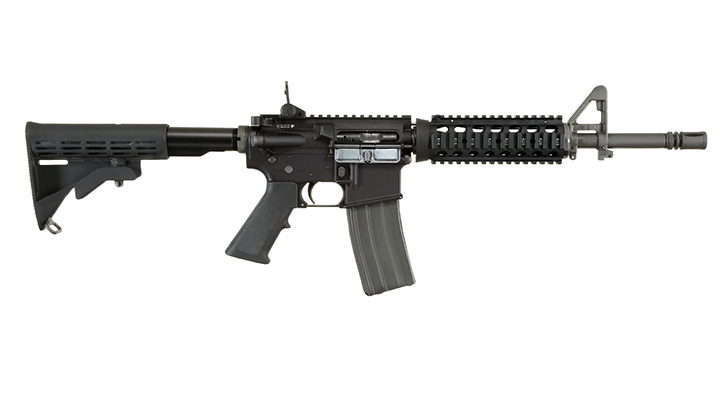 GHK Colt M4 RAS V2 12.5 Zoll Vollmetall Gas-Blow-Back 6mm BB schwarz Bild 2