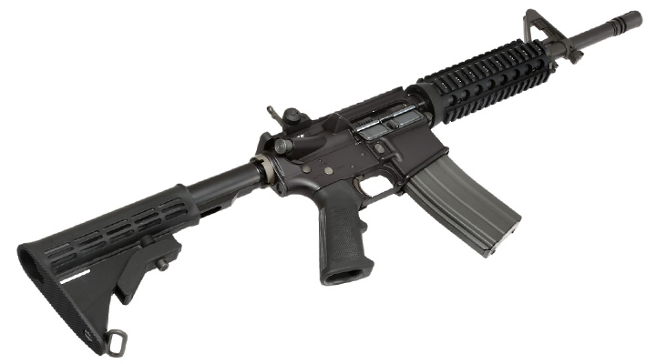 GHK Colt M4 RAS V2 12.5 Zoll Vollmetall Gas-Blow-Back 6mm BB schwarz Bild 5