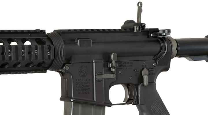 GHK Colt M4 RAS V2 12.5 Zoll Vollmetall Gas-Blow-Back 6mm BB schwarz Bild 7