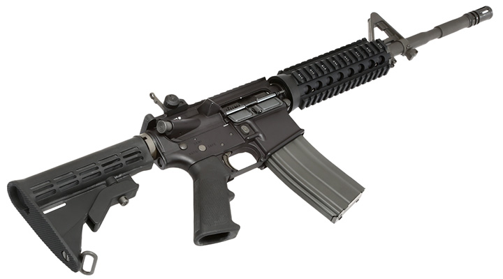 GHK Colt M4A1 Sopmod V2 14.5 Zoll Vollmetall Gas-Blow-Back 6mm BB schwarz Bild 4