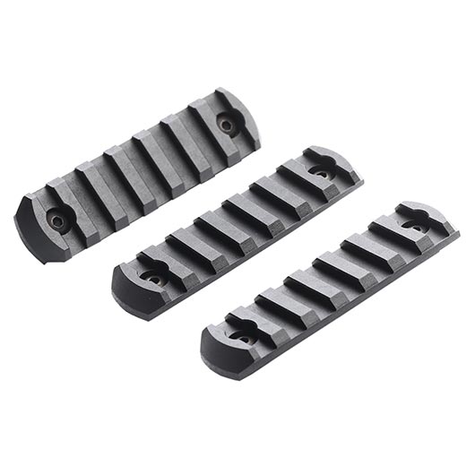 VFC LOCK 21mm Polymer-Schienen Set 7 Slots / 80mm (3 Stck) schwarz Bild 2