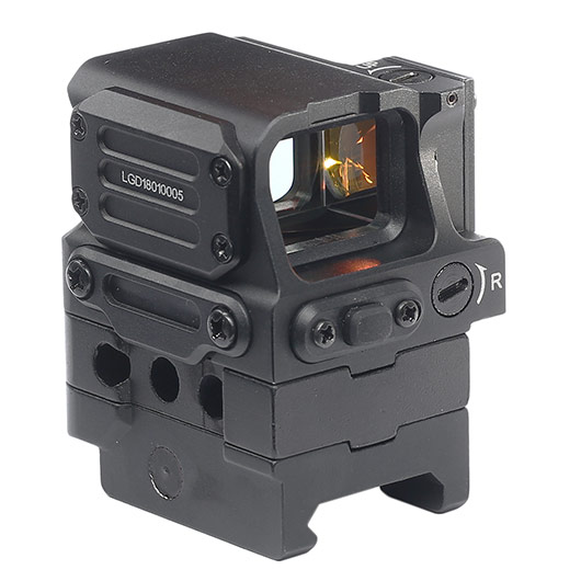 Blackcat Airsoft FC1-Style Red-Dot Leuchtpunktzielgert m. 21mm Halter schwarz Bild 2