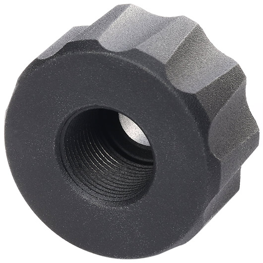 G&G Battle Owl Tracer Silencer Adapter 14mm- auf 12mm- schwarz Bild 1