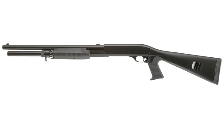 ASG Franchi SAS 12 Tri-Barrel Full Stock Version Airsoft Springer 6mm BB schwarz Bild 1