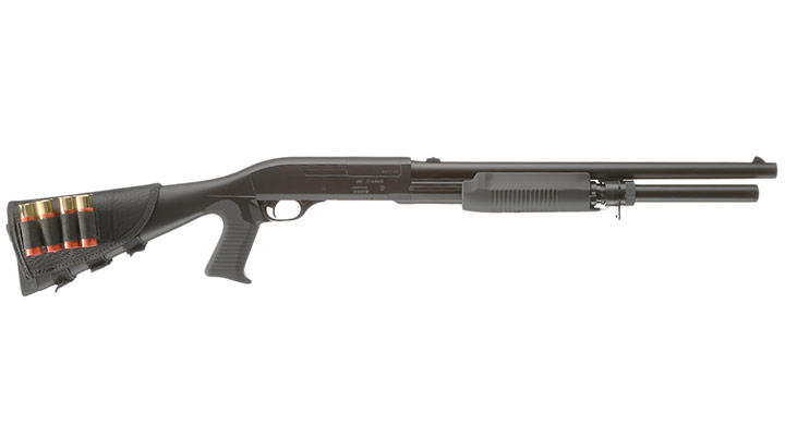 ASG Franchi SAS 12 Tri-Barrel Full Stock Version Airsoft Springer 6mm BB schwarz Bild 2