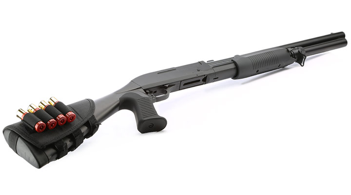 ASG Franchi SAS 12 Tri-Barrel Full Stock Version Airsoft Springer 6mm BB schwarz Bild 4