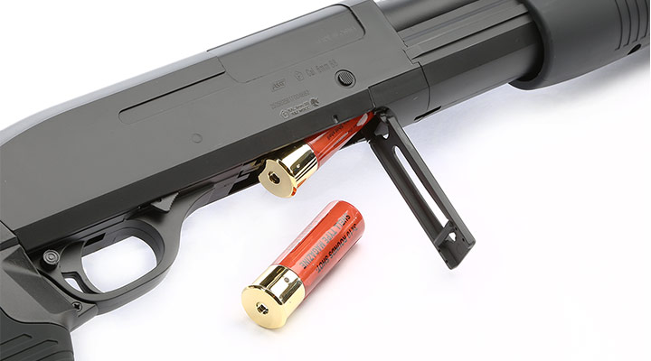 ASG Franchi SAS 12 Tri-Barrel Full Stock Version Airsoft Springer 6mm BB schwarz Bild 6