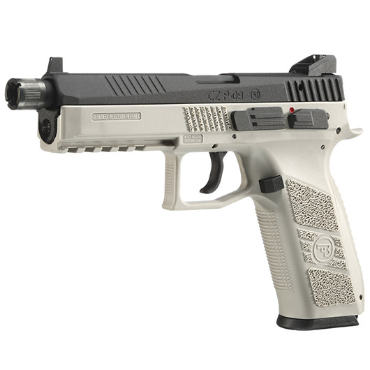 KJ Works CZ P-09 Duty mit Metallschlitten CO2BB 6mm BB Urban Grey