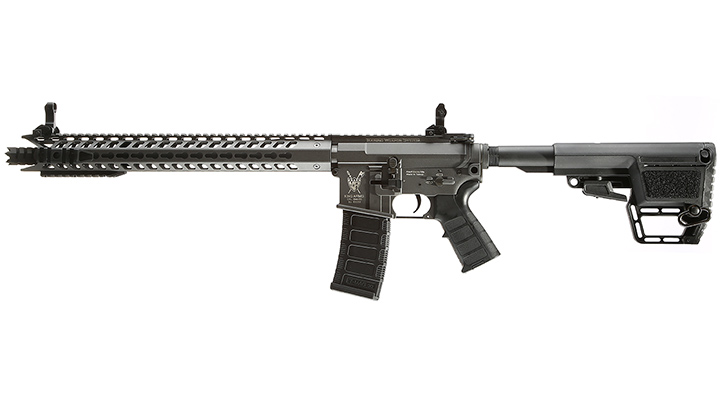 King Arms M4 TWS KeyMod Dinosaur Elite Vollmetall S-AEG 6mm BB Urban Grey