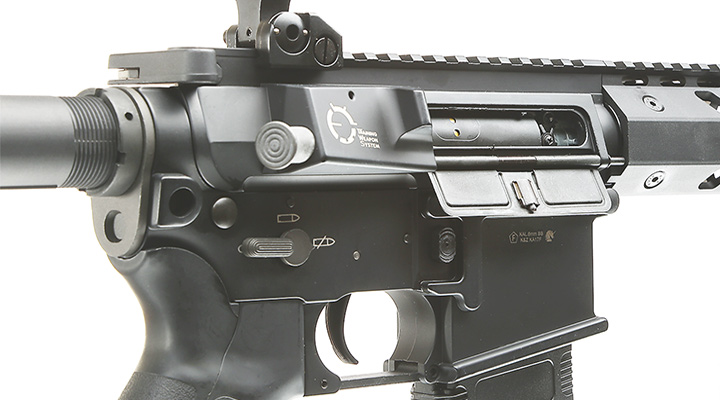 King Arms M4 TWS KeyMod Dinosaur Elite Vollmetall S-AEG 6mm BB schwarz Bild 7