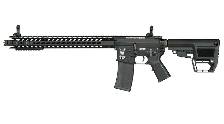 King Arms M4 TWS KeyMod Dinosaur Elite Vollmetall S-AEG 6mm BB schwarz Bild 2