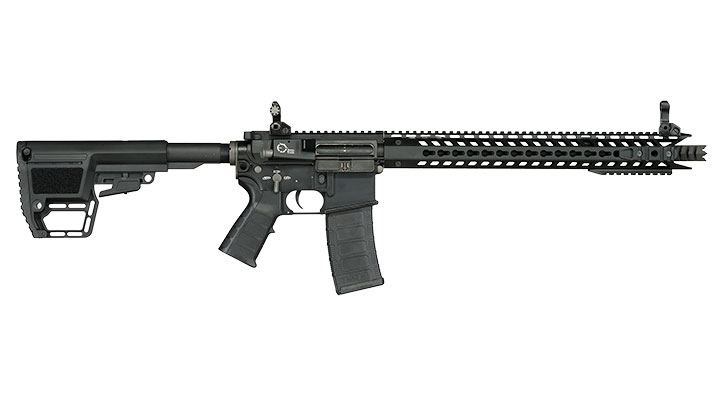 King Arms M4 TWS KeyMod Dinosaur Elite Vollmetall S-AEG 6mm BB schwarz Bild 3