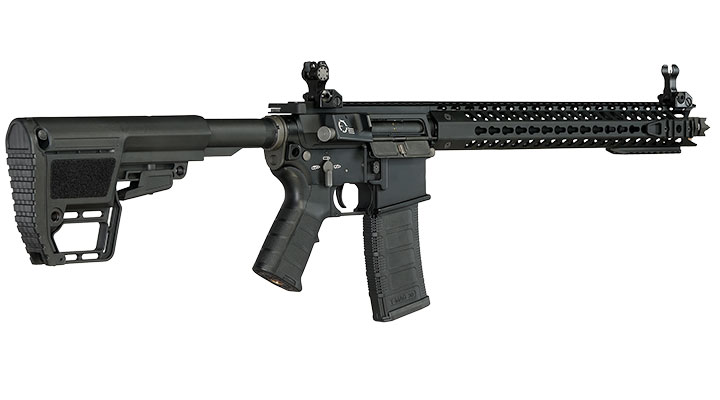 King Arms M4 TWS KeyMod Dinosaur Elite Vollmetall S-AEG 6mm BB schwarz Bild 4