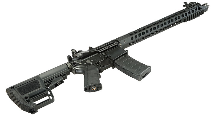 King Arms M4 TWS KeyMod Dinosaur Elite Vollmetall S-AEG 6mm BB schwarz Bild 5