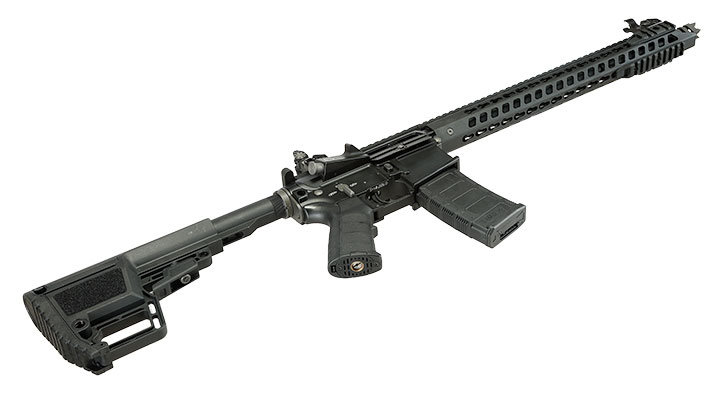 King Arms M4 TWS KeyMod Dinosaur Elite Vollmetall S-AEG 6mm BB schwarz Bild 6