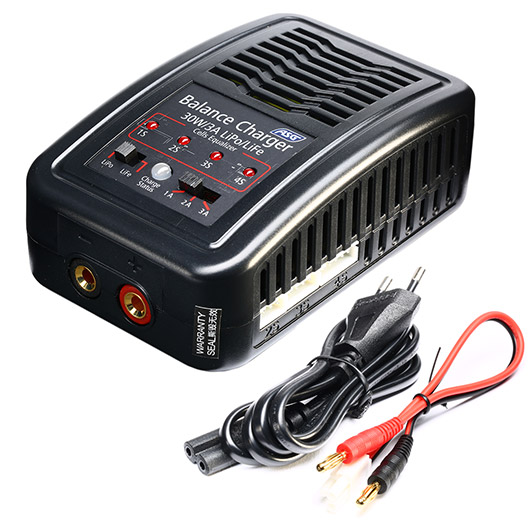 ASG Auto-Stop Charger Ladegerät f. LiPo / LiFe 2-4S 1-3A 30W 230V