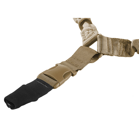 GK Tactical 1-Punkt Tragegurt QD Dual Bungee Universal Tan / Coyote Bild 2