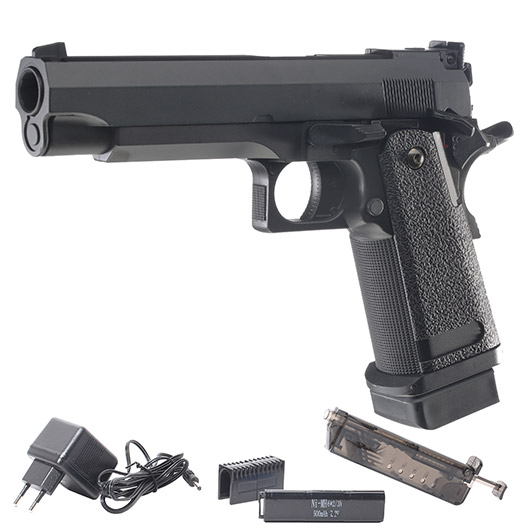 Cyma Hi-Capa 5.1 mit Metallschlitten Komplettset AEP 6mm BB schwarz