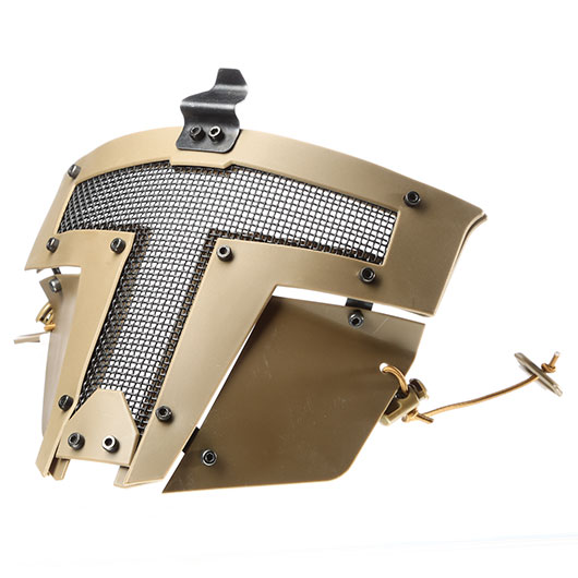 Evolution Airsoft Gittermaske Spartan f. FAST Helme Dark Earth Bild 1