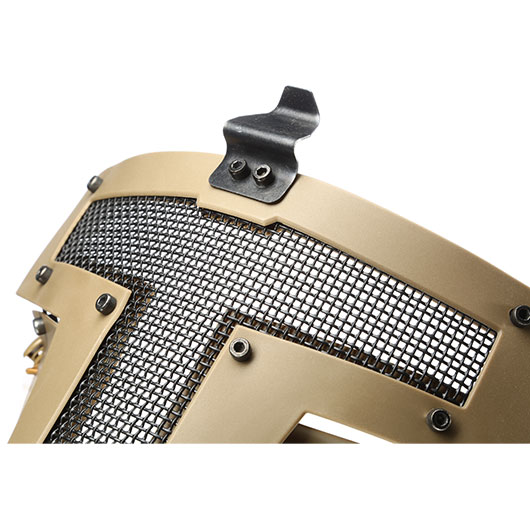 Evolution Airsoft Gittermaske Spartan f. FAST Helme Dark Earth Bild 3