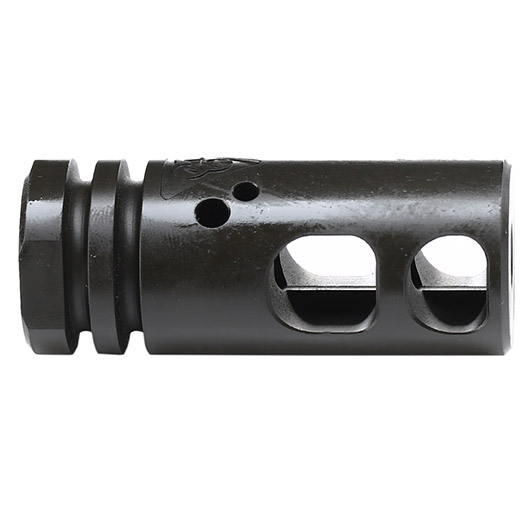 King Arms Black Rain Ordnance Compensator Round-Edition Stahl schwarz 14mm- Bild 3
