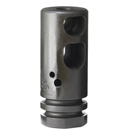 King Arms Black Rain Ordnance Compensator Round-Edition Stahl schwarz 14mm- Bild 4