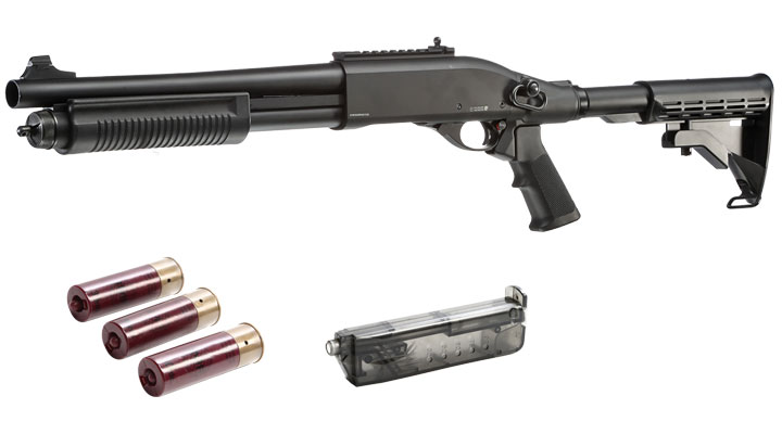 Ersatzteileset Golden Eagle M8871 Vollmetall Pump Action Gas Shotgun 6mm BB schwarz